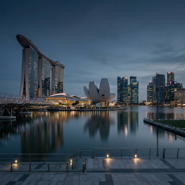 Singapore Skyline Twilight